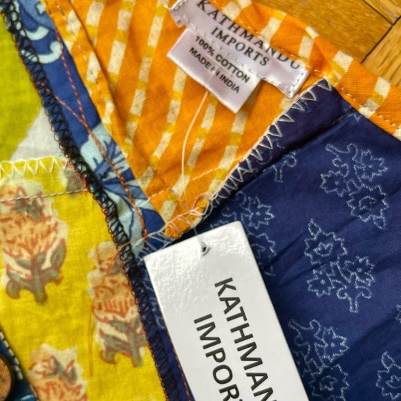 Kathmandu Imports Colorful Bohemian Patchwork Harem Jumpsuit Size OS NWT - Picture 6 of 10